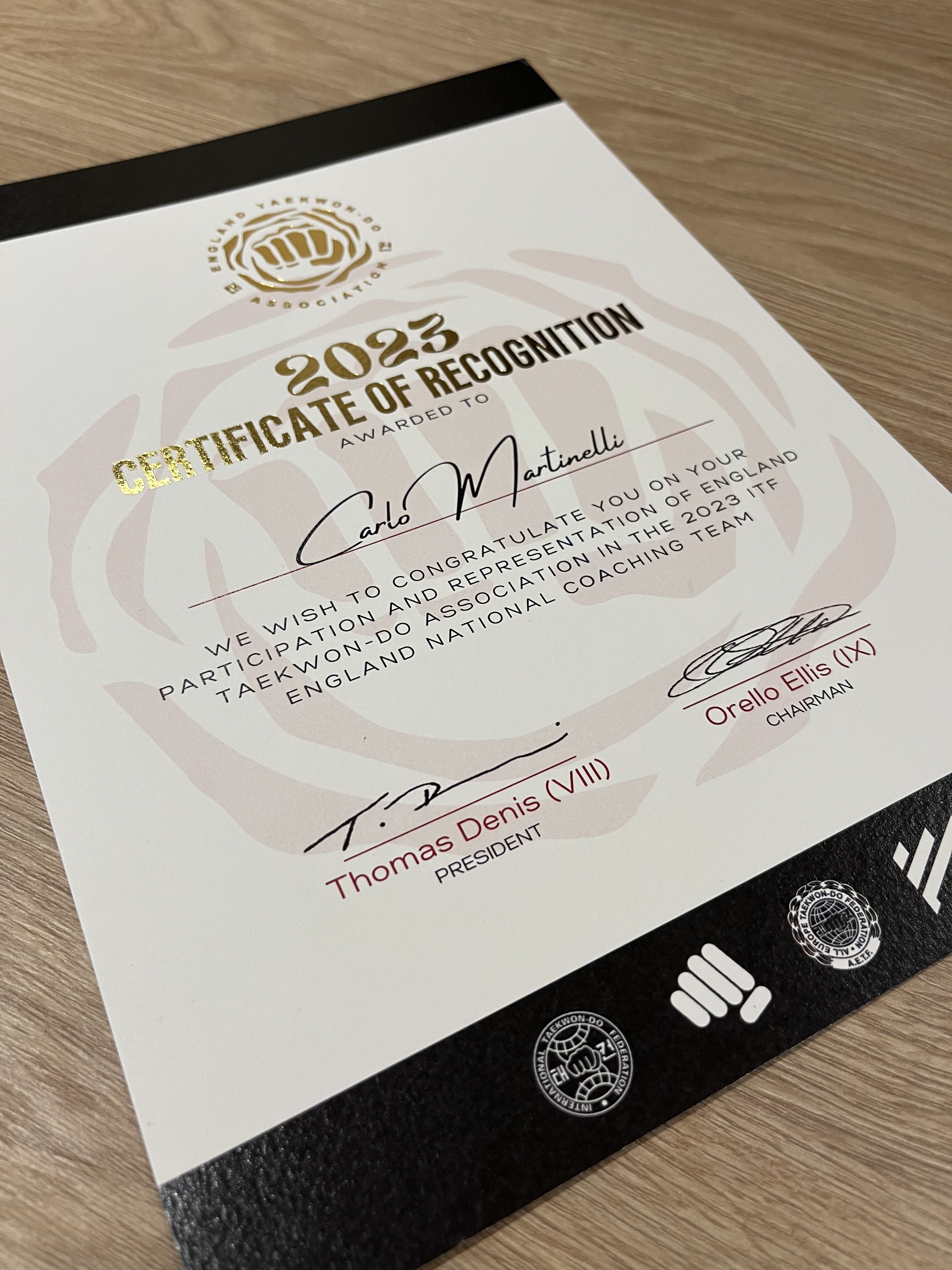 ETA Squad Session November 2023 3 - Arch Combat Academy Wembley Park Taekwon-Do Martial Arts Carlo Martinelli