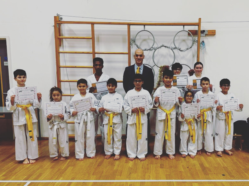 Winter grading 2023 - Arch Combat Academy Wembley Park Taekwon-Do Martial Arts Carlo Martinelli