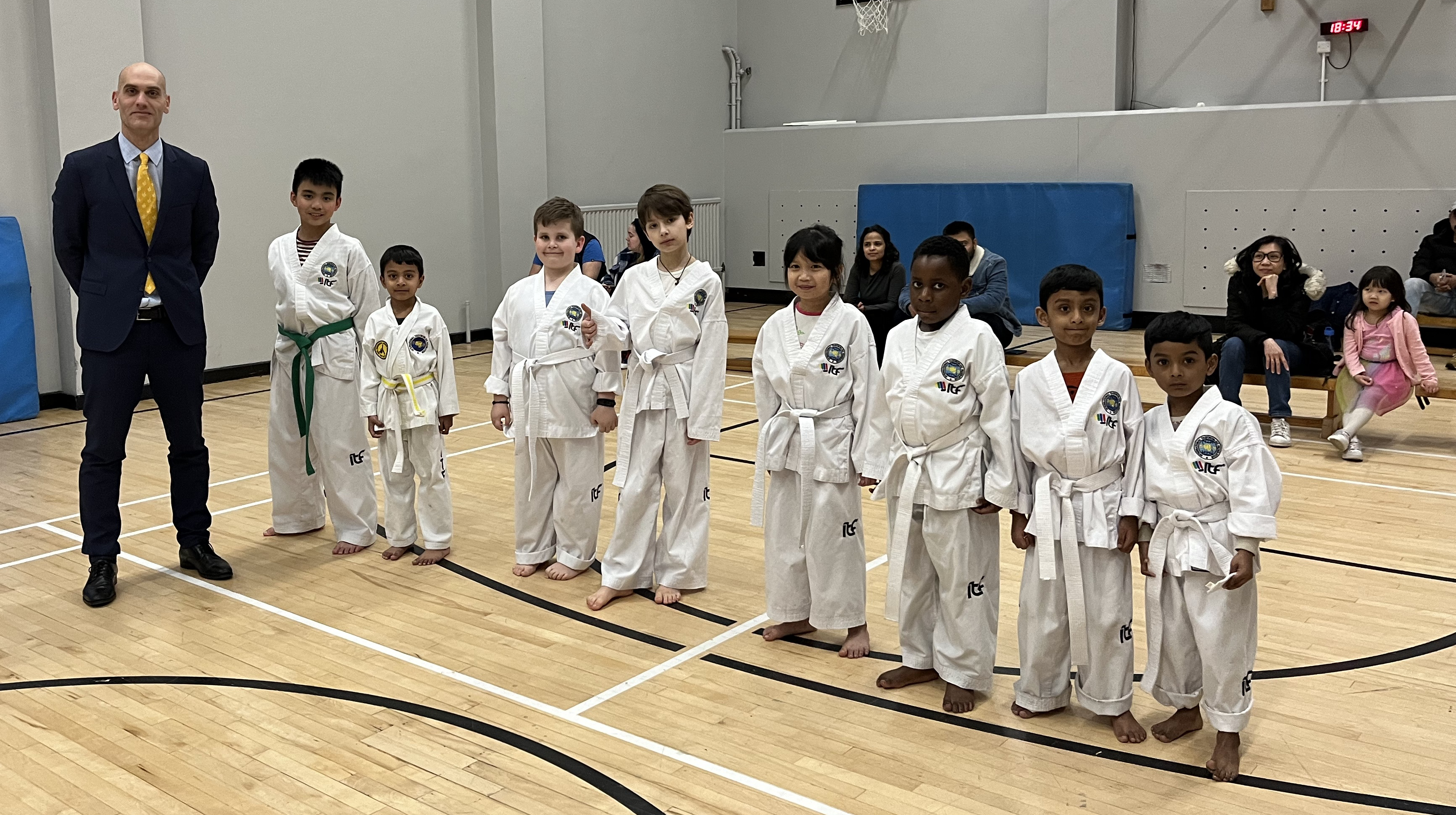 Spring grading 2024 - Arch Combat Academy Wembley Park Taekwon-Do Martial Arts Carlo Martinelli