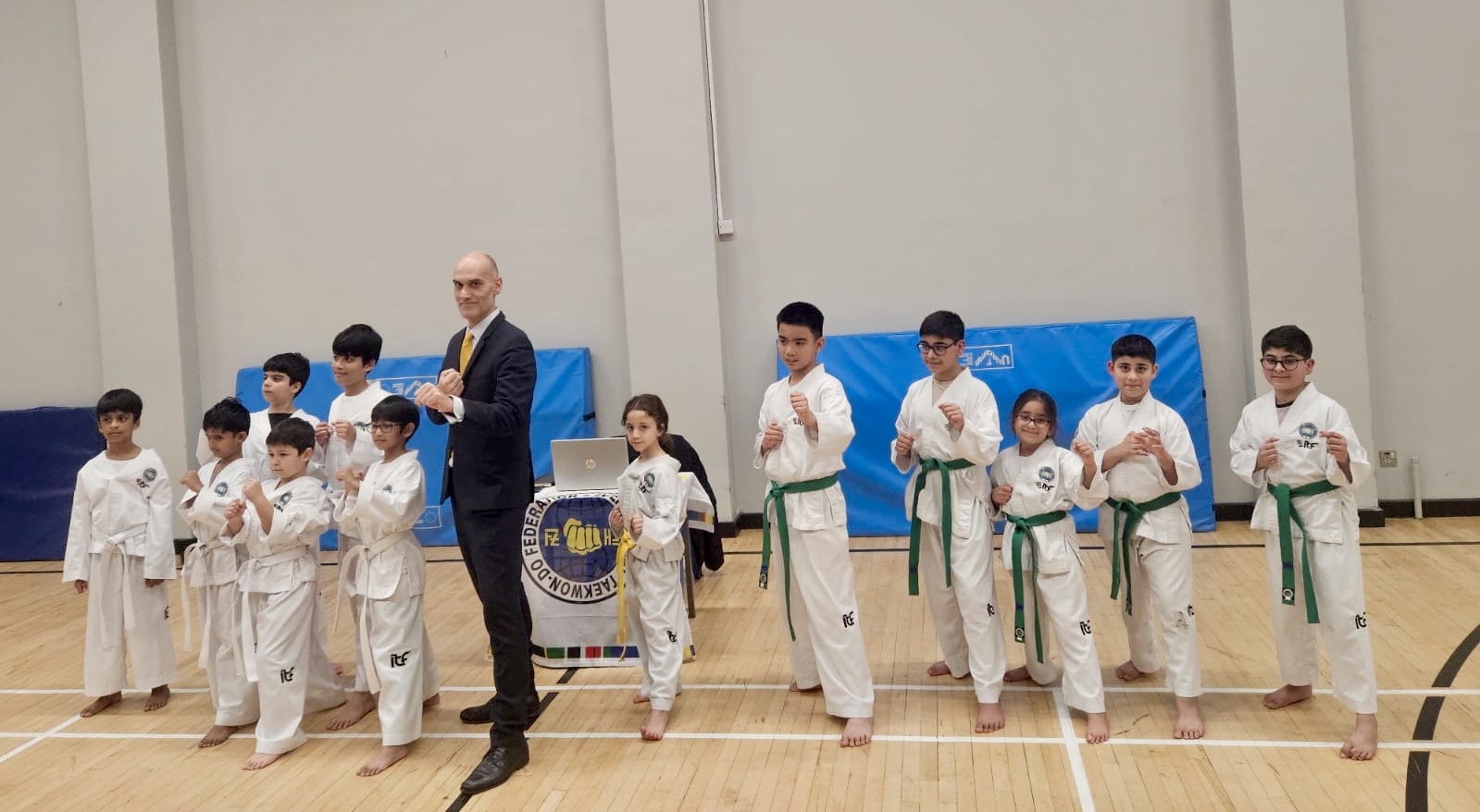 Winter grading 2024 - Arch Combat Academy Wembley Park Taekwon-Do Martial Arts Carlo Martinelli