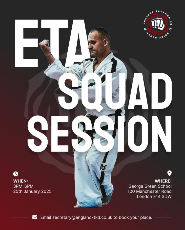 ETA Squad Session 25/01/2025 - Arch Combat Academy Wembley Park Taekwon-Do Martial Arts Carlo Martinelli
